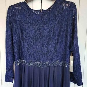 Decode 1.8 Women's Size 20W Navy Blue Hi-Lo Formal Dress NWT